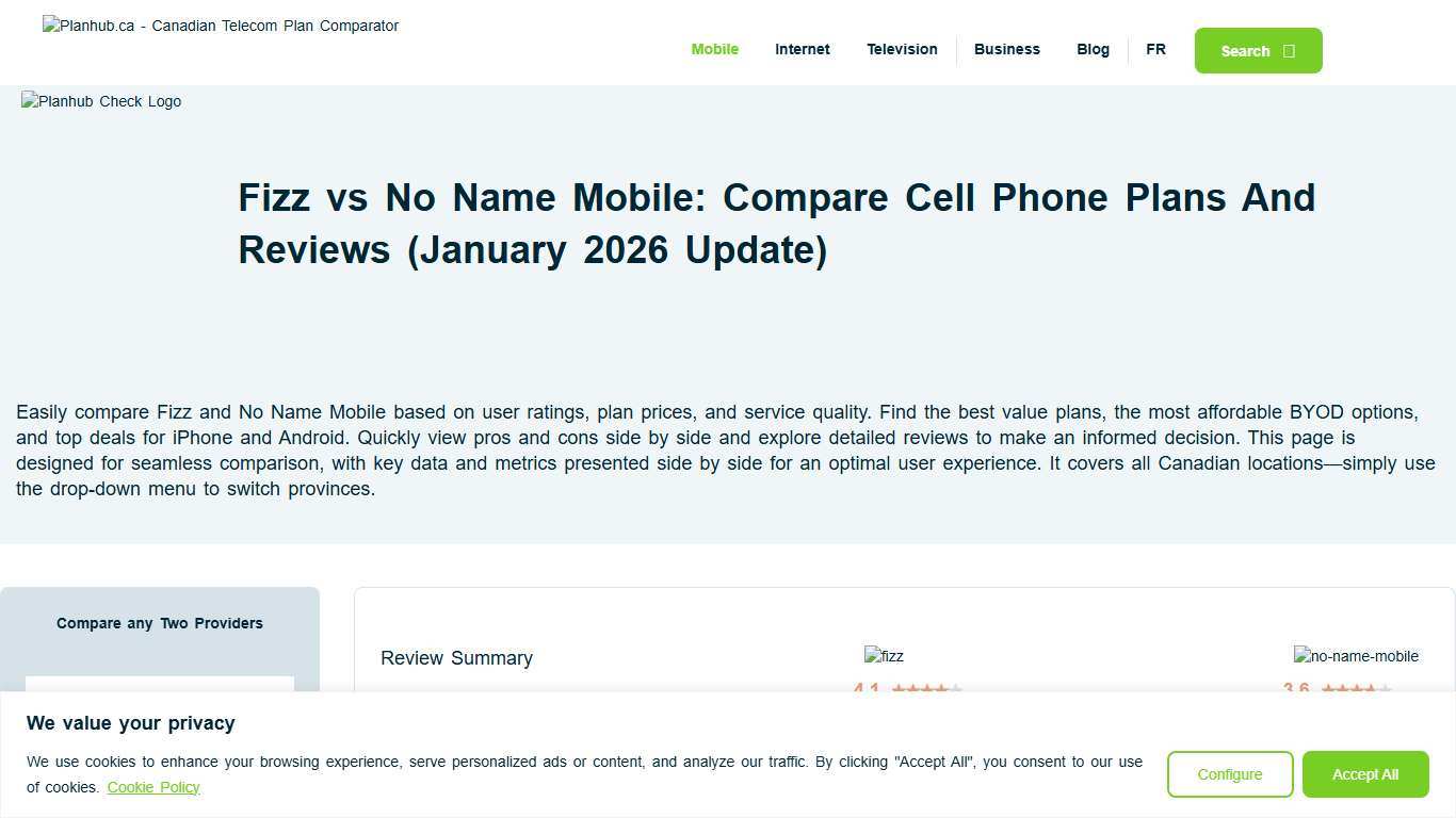 Fizz vs No Name Mobile 2026: Who has the best phone plans?